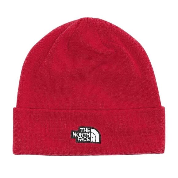 NWT The North Face Dockworker Recycled Beanie in Infrared, One Size - Picture 1 of 10